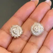 Aretes Girasol Giratorio + CAJREGAL